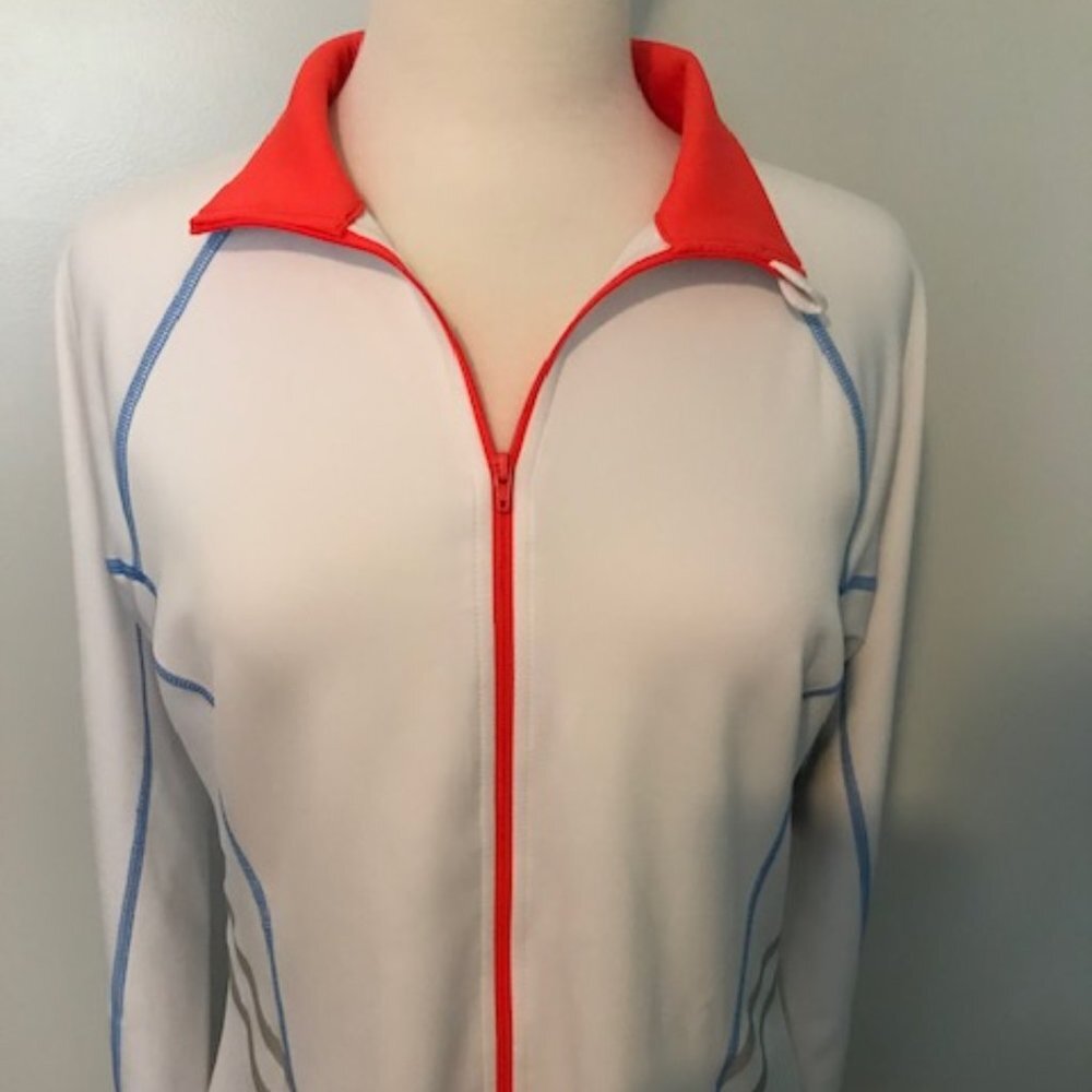 Fila zipper up Athletic Jacket White size L NWT